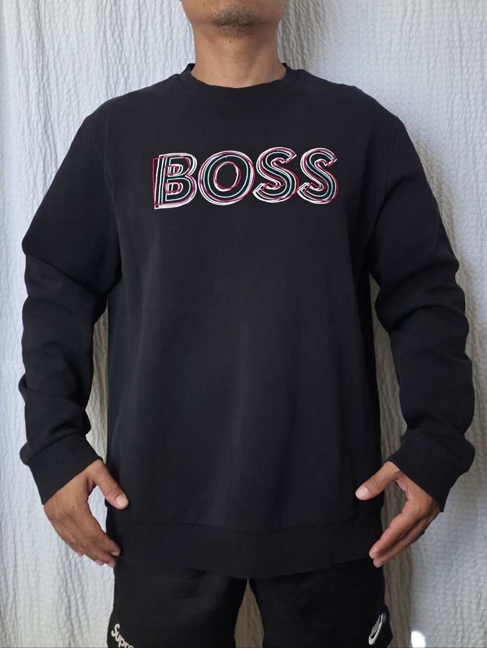 Hugo Boss Embroidered Crew Neck Sweater XXL